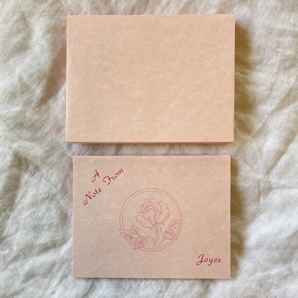 12ct A Note From Joyce Pink Stationary Cards and Matching Envelopes - Picture 9 of 12
